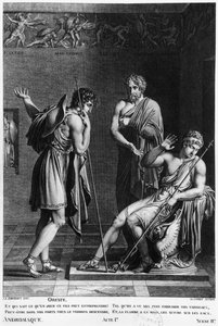 Orestes and Pyrrhus, Illustration from Act I Scene 2 of 